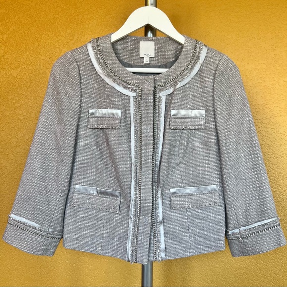 HALOGEN < Nordstroms > Tweed Embellished Crop Blazer - Picture 2 of 13